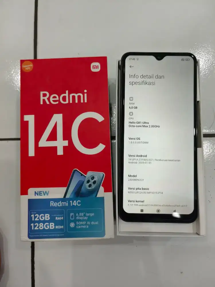 Redmi 14C 6/128 seken fullset