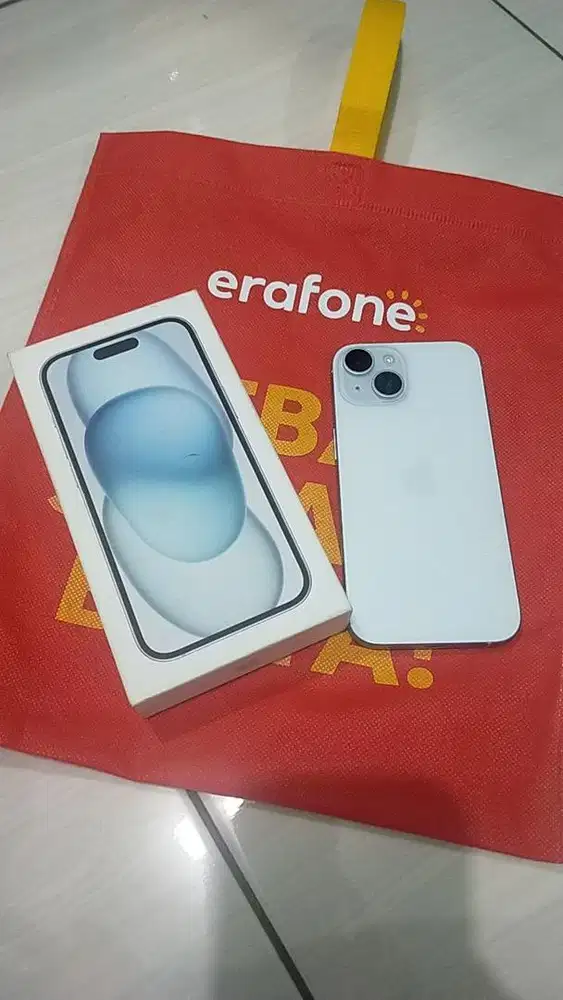 Iphone 15 256 blue garansi