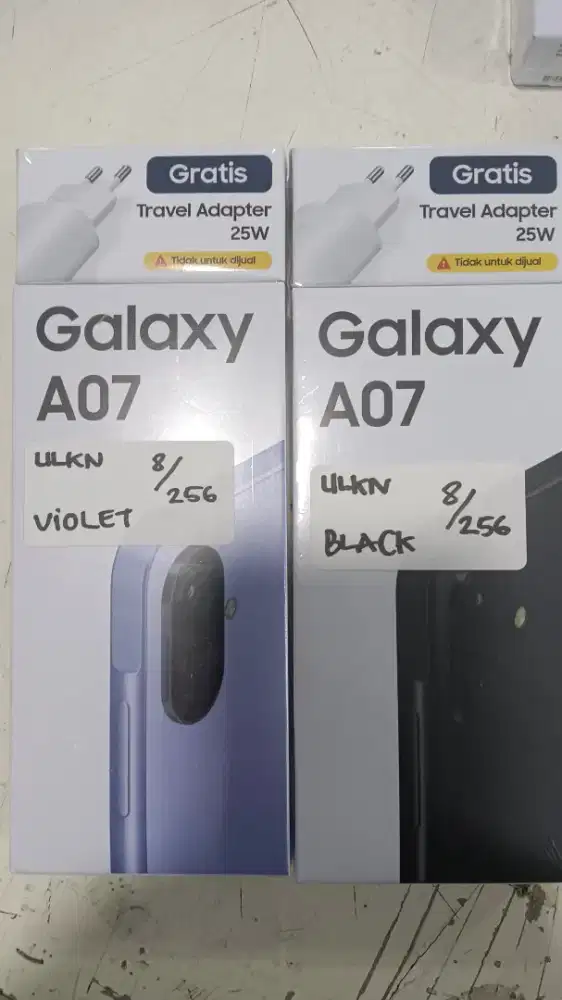 Samsunga A07 baru new ram 8 gb internal 256 gb segel resmi