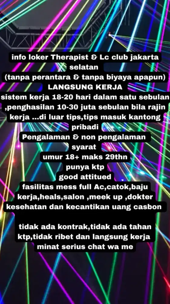 Loker Lc dan Therapist PI