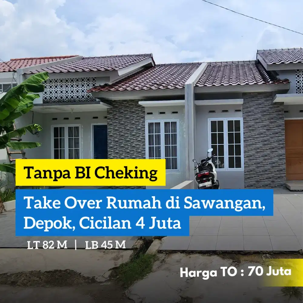 Tanpa Bi Cheking, Over Kredit Rumah di Sawangan Depok