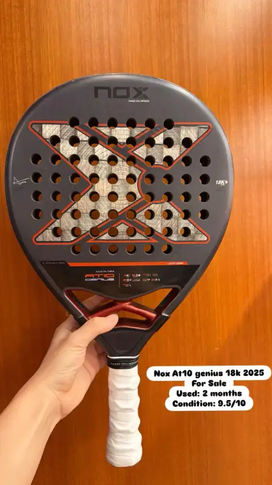 Raket Padel Nox AT10 Genius 18K 2025