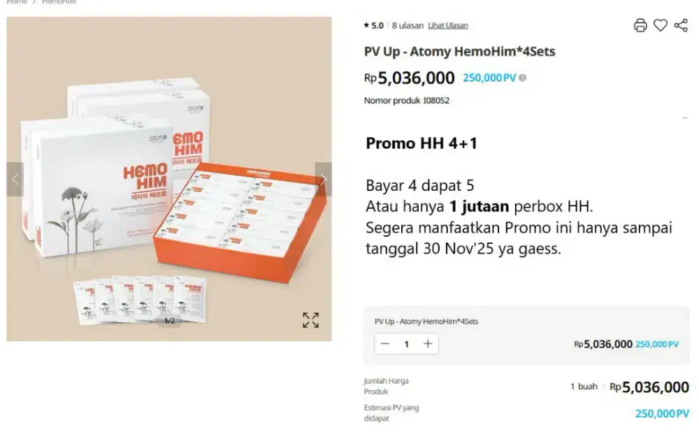 Jual produk Hemo Him