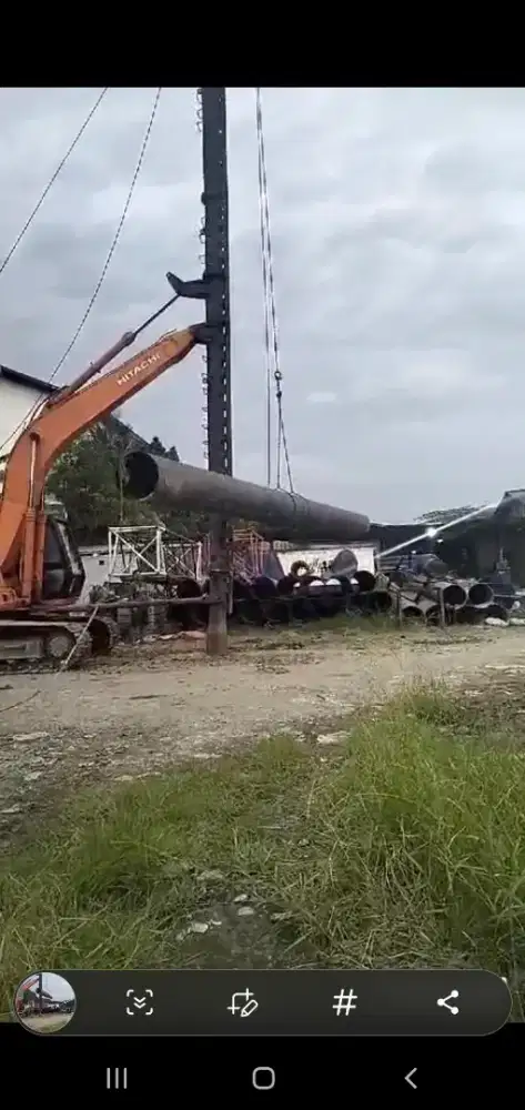 dijual exca pancang hitachi