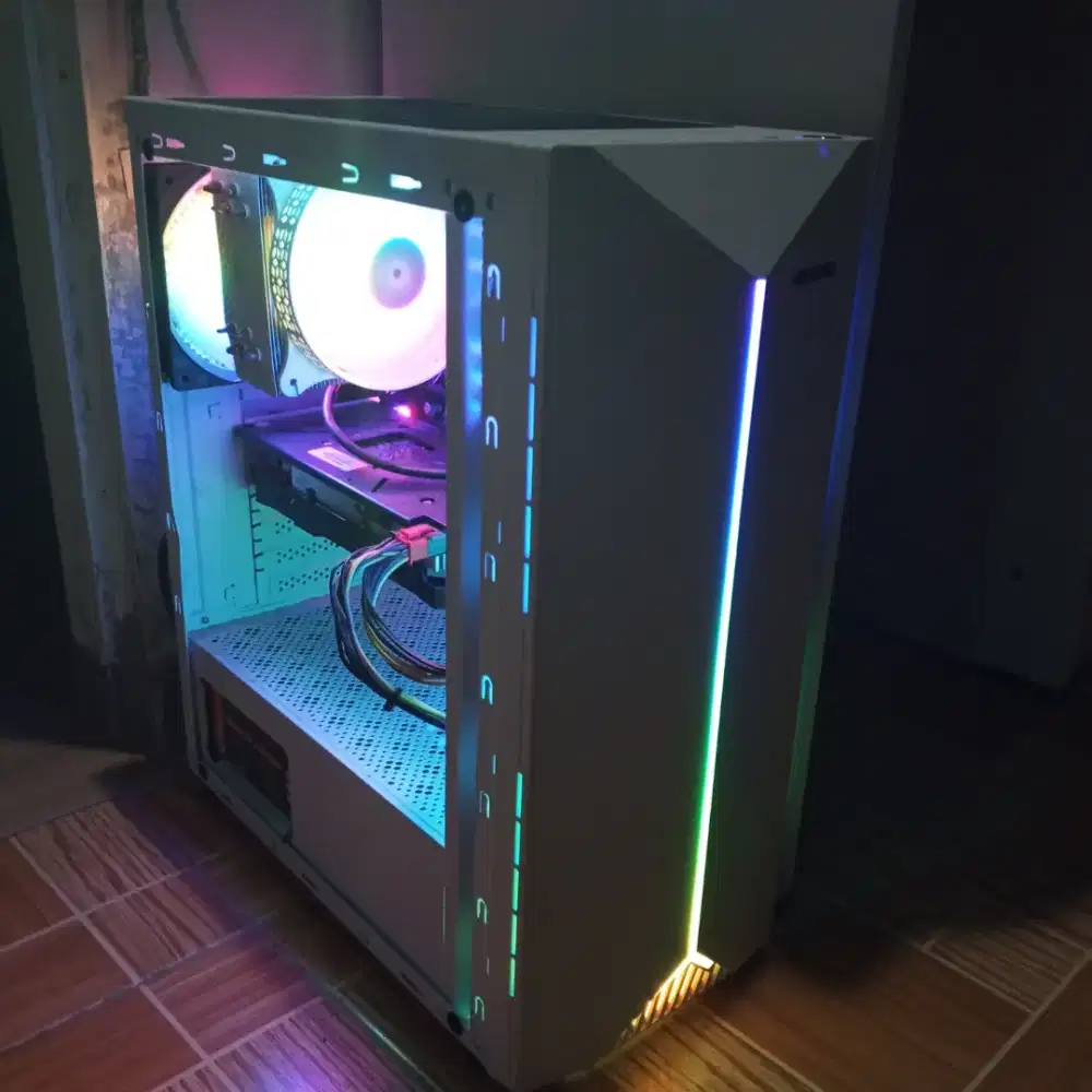 PC GAMING FULL SET UP VGA RX580 8GB (rgb free speaker & kabel)