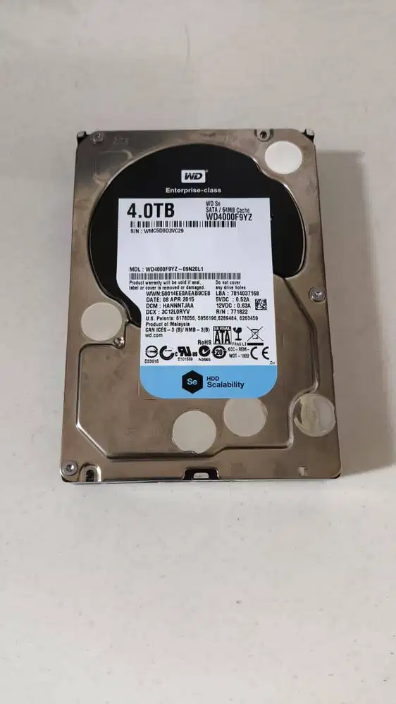 HDD PC WD BLACK - 4 TB WD 4000 F9YZ Enterprise-Class