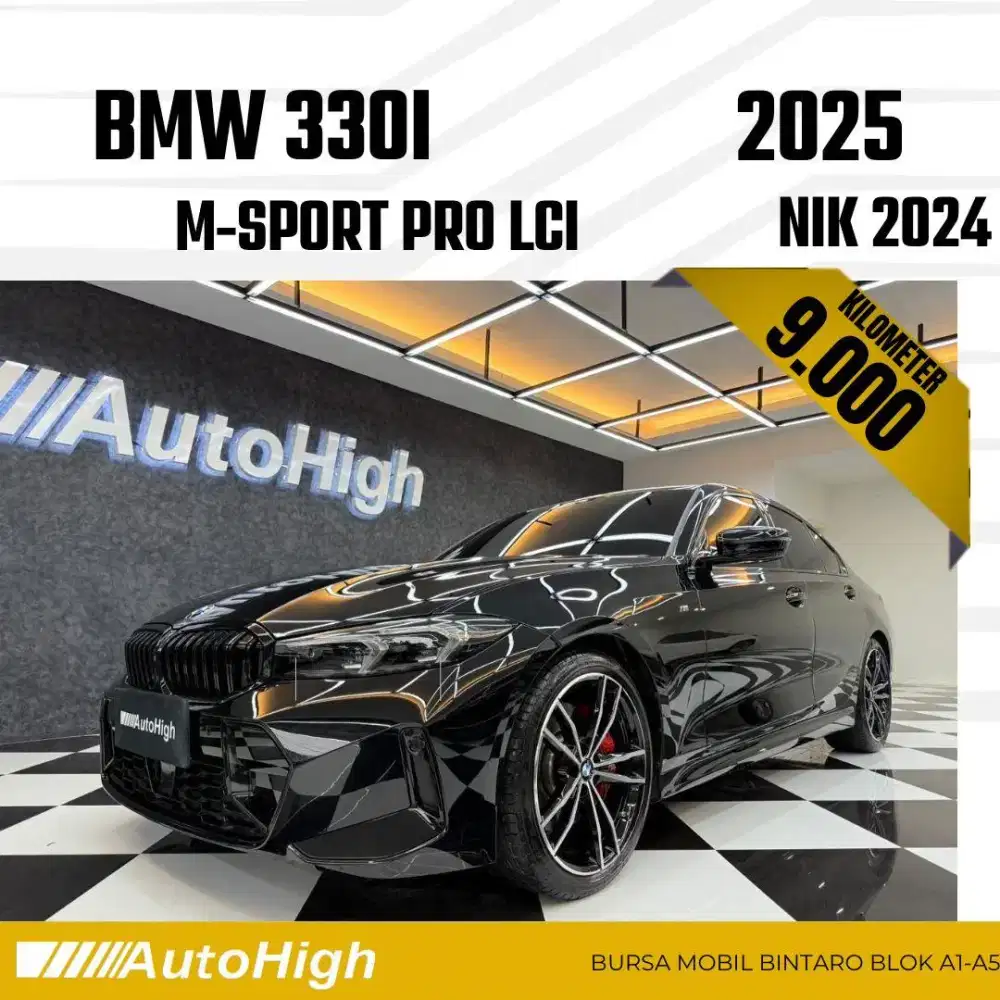 DP10% [Km9.000] 330i M-Sport Pro LCi 2024 Black Reg 2023 #AUTOHIGH