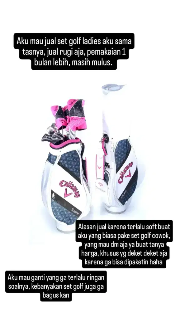 Set stik Golf Callaway Ladiez