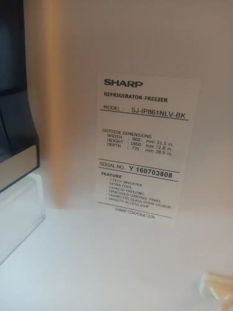 Jual kulkas sharp JTECH INVERTER