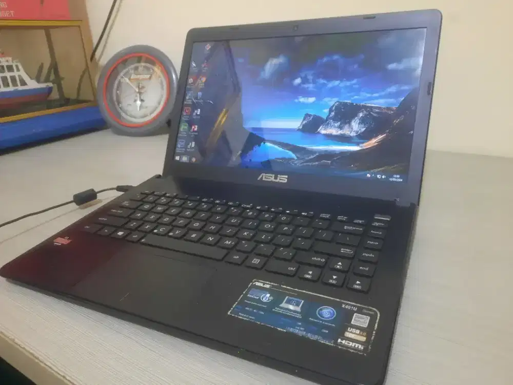 Jual Murah Laptop Asus-AMD-E2/Ram4gb/Hdd-500gb Lengkap Siap Pakai COD