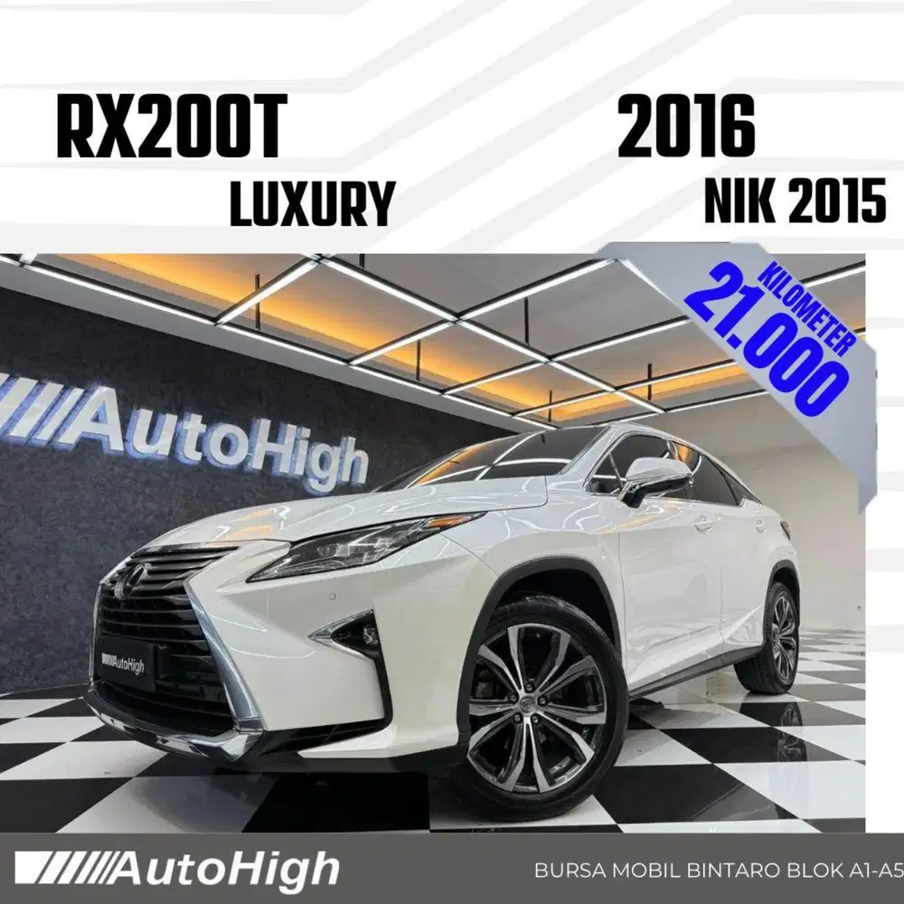 DP10% [Km21.000] RX200t Luxury 2015 White / RX200 Reg 2017 #AUTOHIGH