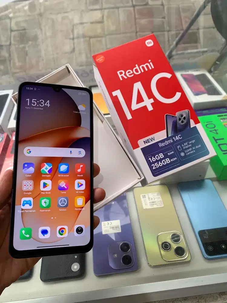 Redmi 14c 8/256 kondisi segel ori mesin nominus