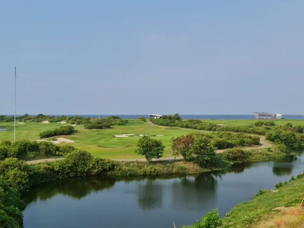 Kavling Mewah View Golf Laut Danau Golf Island PIK Ukuran 30x40