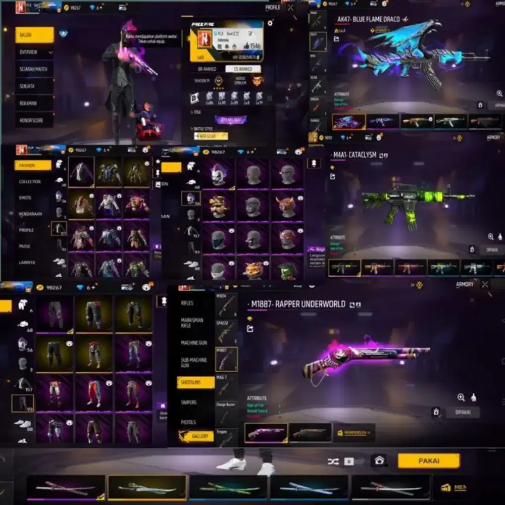 JUAL BELI AKUN FF AMAN AMANAH TERPERCAYA PROSES CEPAT TOKO BUKA 24 JAM