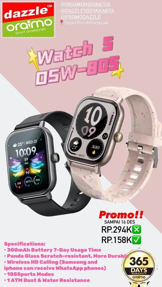 Smartwatch Oraimo Watch 5 OSW-805