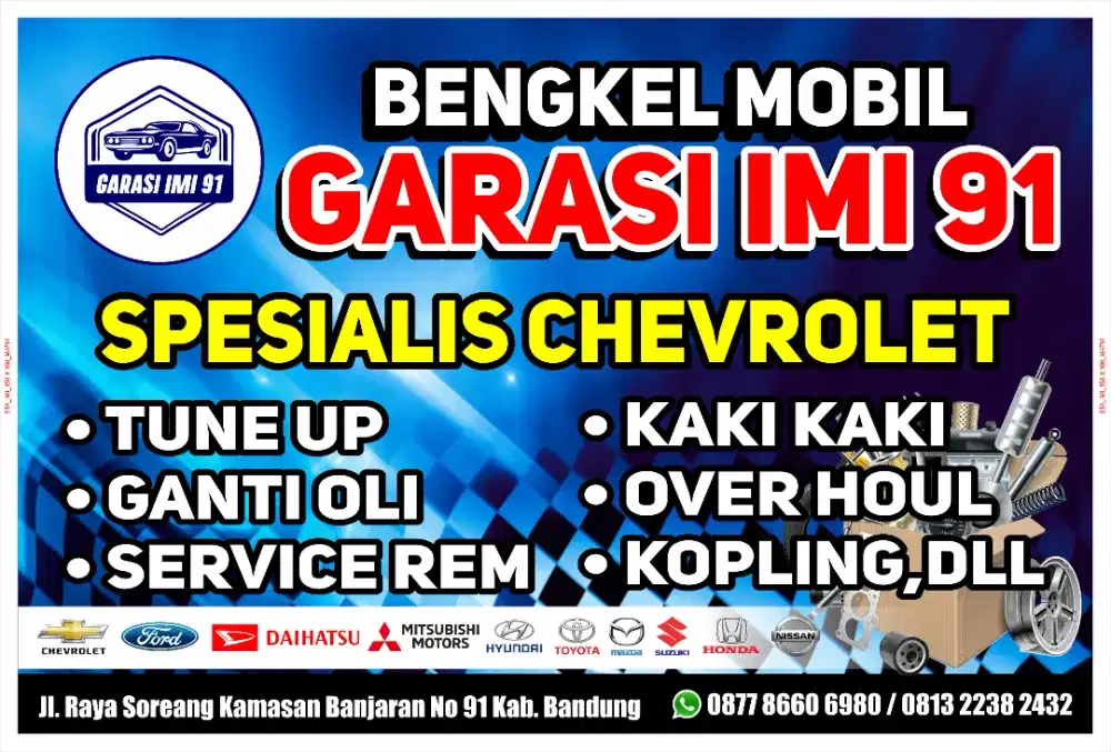 Bengkel Mobil (spesialis chevrolet) Toyota Ford Nissan Daihatsu Suzuki