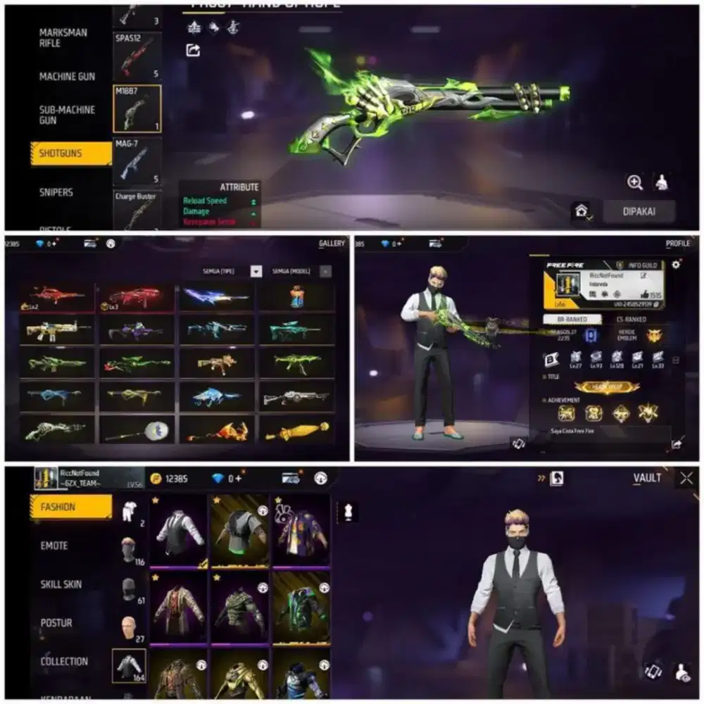 JUAL BELI AKUN FF AMANAH TERPERCAYA