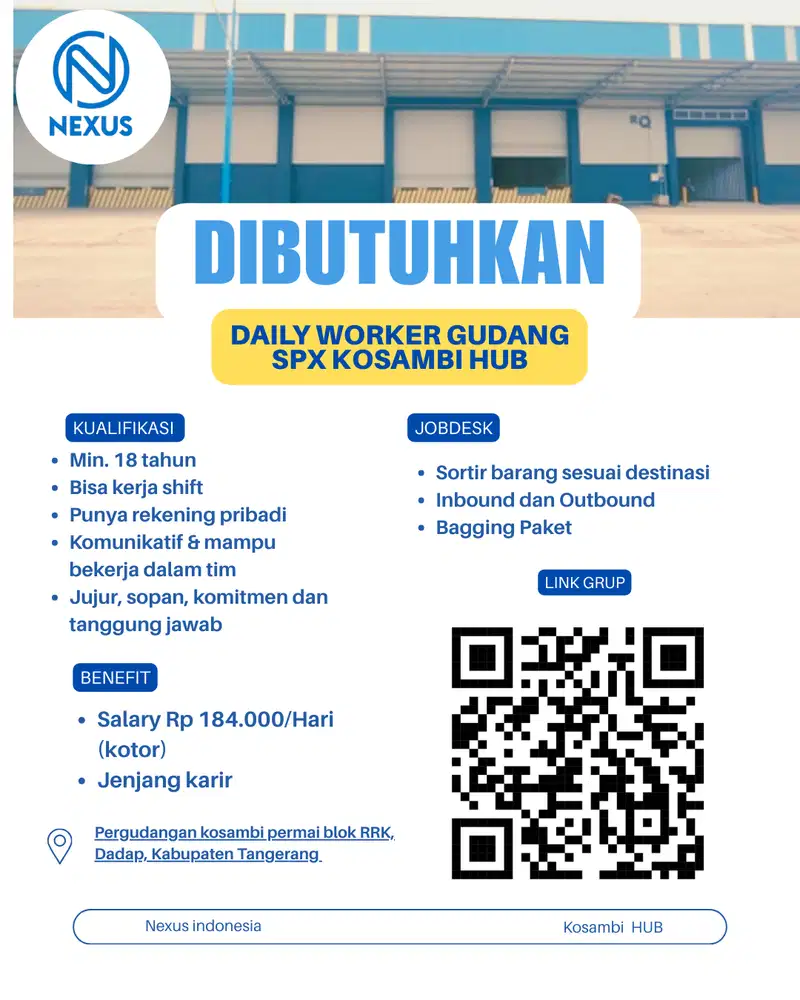 LOWONGAN KERJA KOSAMBI HUB