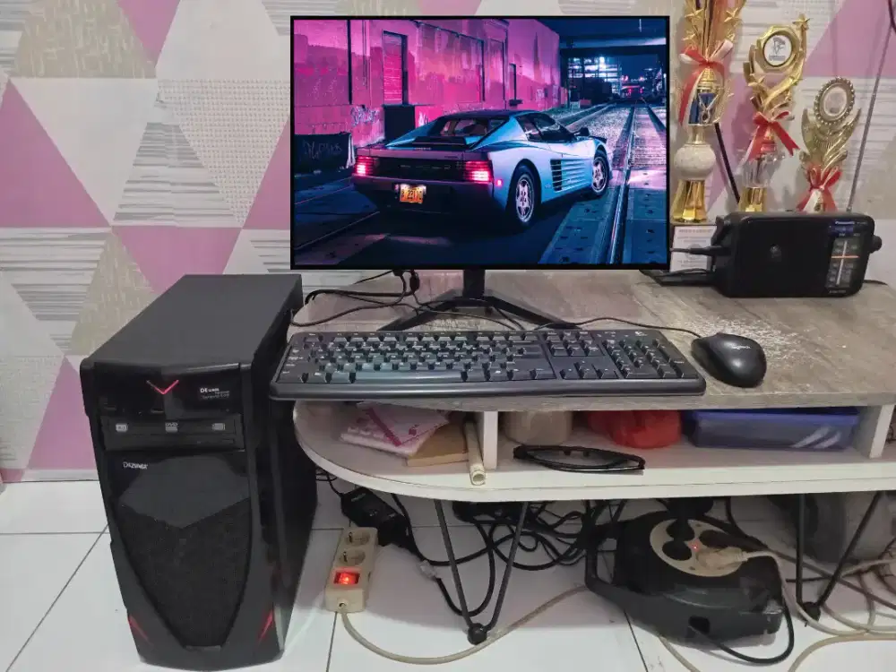 PC GAMING DESIGN EDITING LIVE + LCD + RAM 8 GB + VGA 1 GB + HD 500 GB