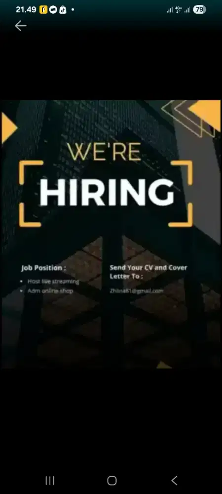 Dibutuhkan host live