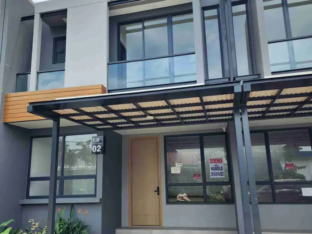 Disewakan rumah baru masih gress dengan view taman. Lokasi strategis di BSD Barat, dengan lingkungan yang bersih dan nyaman.