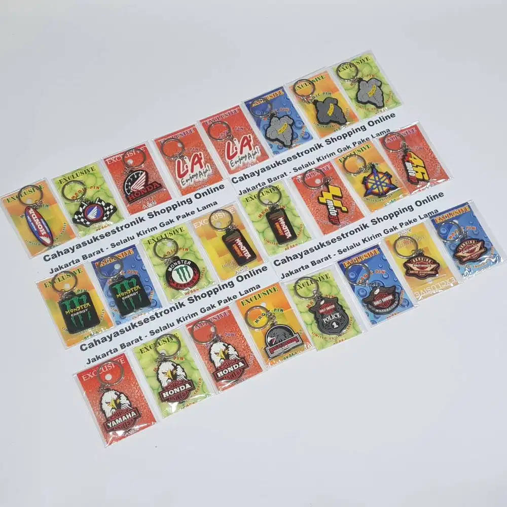 Gantungan Kunci Motor Honda Ganci Souvenir Keychain Karet Rubber New