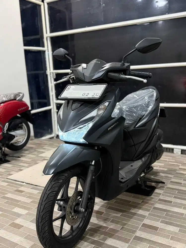 KM 100‼️ HONDA BEAT DELUXE FACELIFT BULAN 02 2025 HITAM NIK 2024