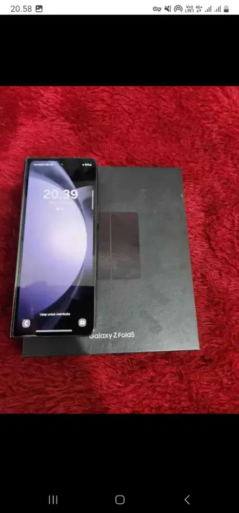 SAMSUNG Z FOLD 5 5G RAM 12/512GB ORIGINAL SEIN MULUS NOMINUS