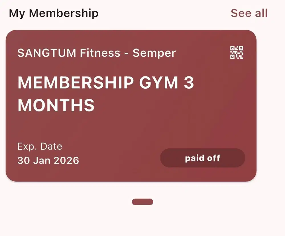 Jual Member gym sangtum
