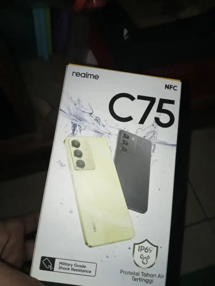 hp realme c75 ,lengkap 8/128 gb