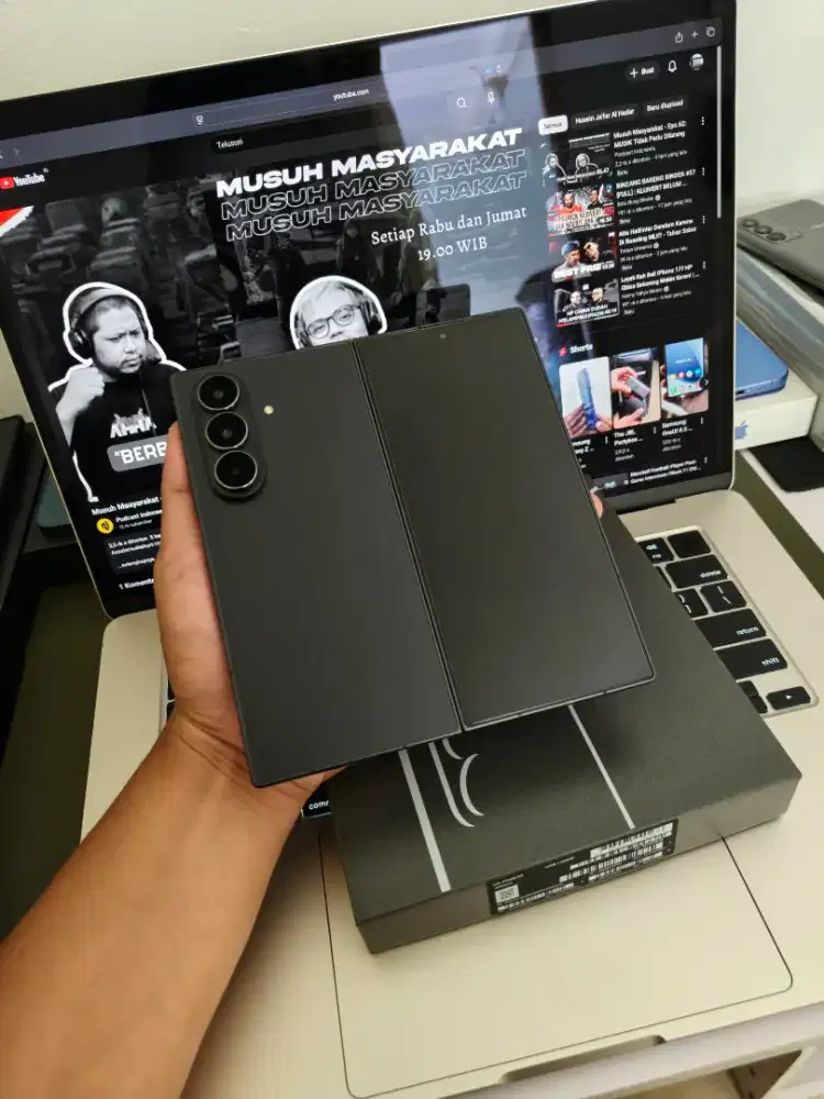 Samsung z fold 7 jetblack 12/256gb fullset resmi like new