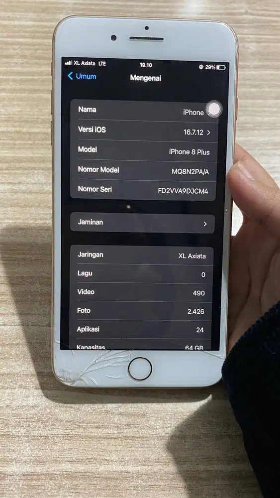 Iphone 8+ 64GB ex ibox