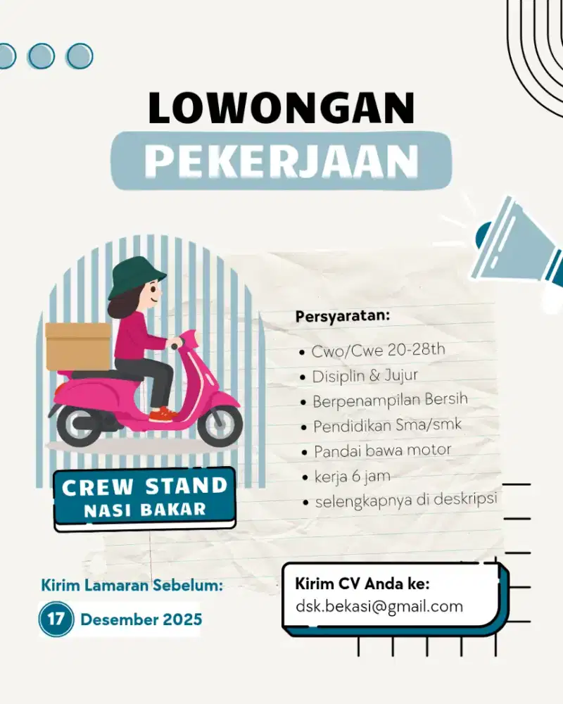 Crew stand nasi bakar subuh