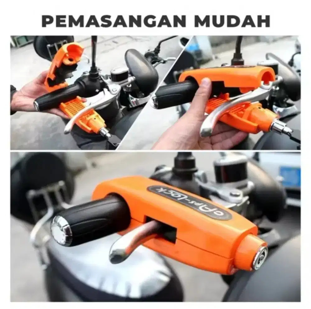 GEMBOK MOTOR ANTI MALING Capslock Gembok Stang Motor Universal
