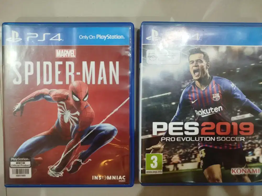 BD KASET PS4 SPIDER MAN & PES 2019