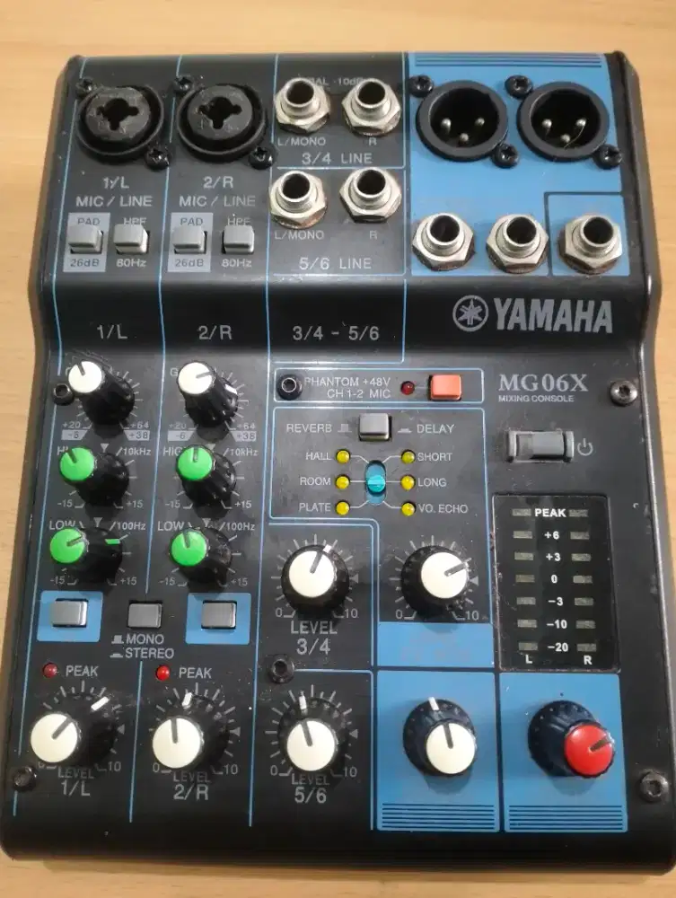 Mixing console MG 06X siap pakai ciamik dari Yamaha