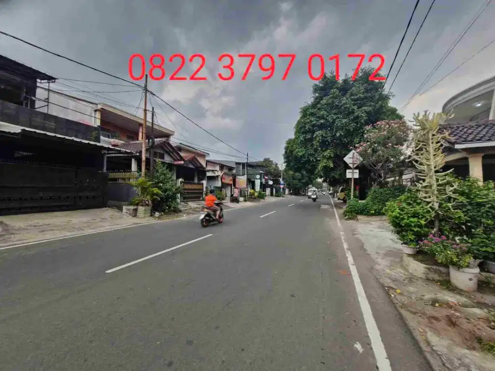 DIJUAL RUMAH TUA HITUNG TANAH
PINGGIR JALAN RAYA DUREN SAWIT JAKARTA TIMUR