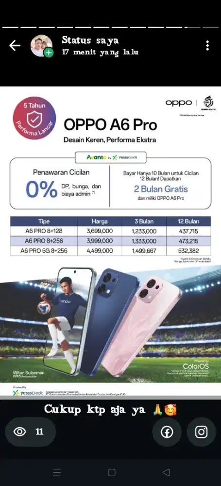 Oppo A6 pro 5G new garansi resmi original 8/256gb