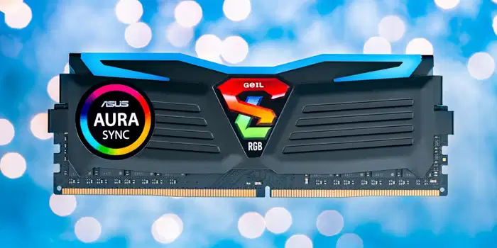 Geil RAM DDR4  SUPER LUCE SYNC RGB LED PC2400 3000MHz Dual