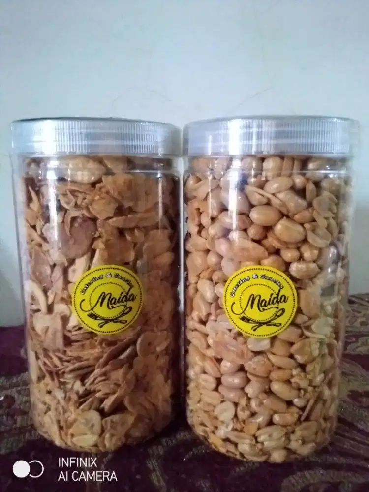 jual Kacang bawang, mete, almond, snack