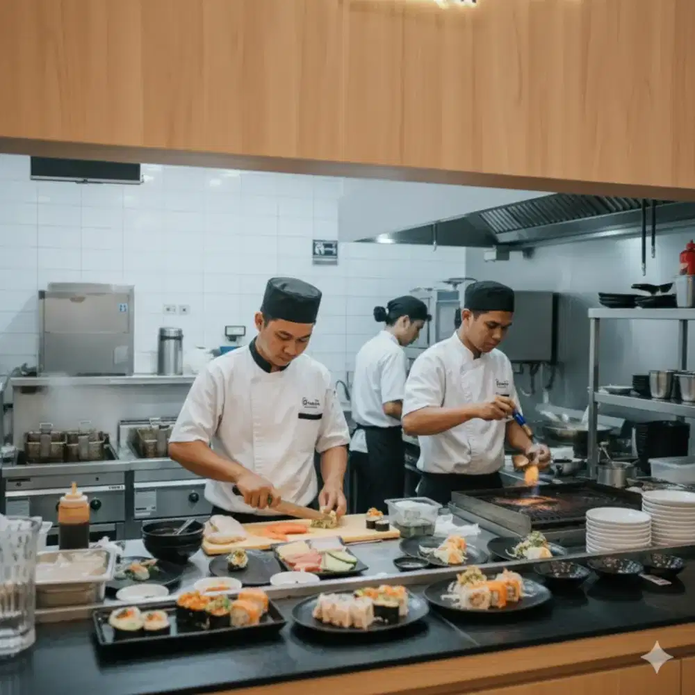 Butuh segera karyawan/ti untuk direstoran sushi