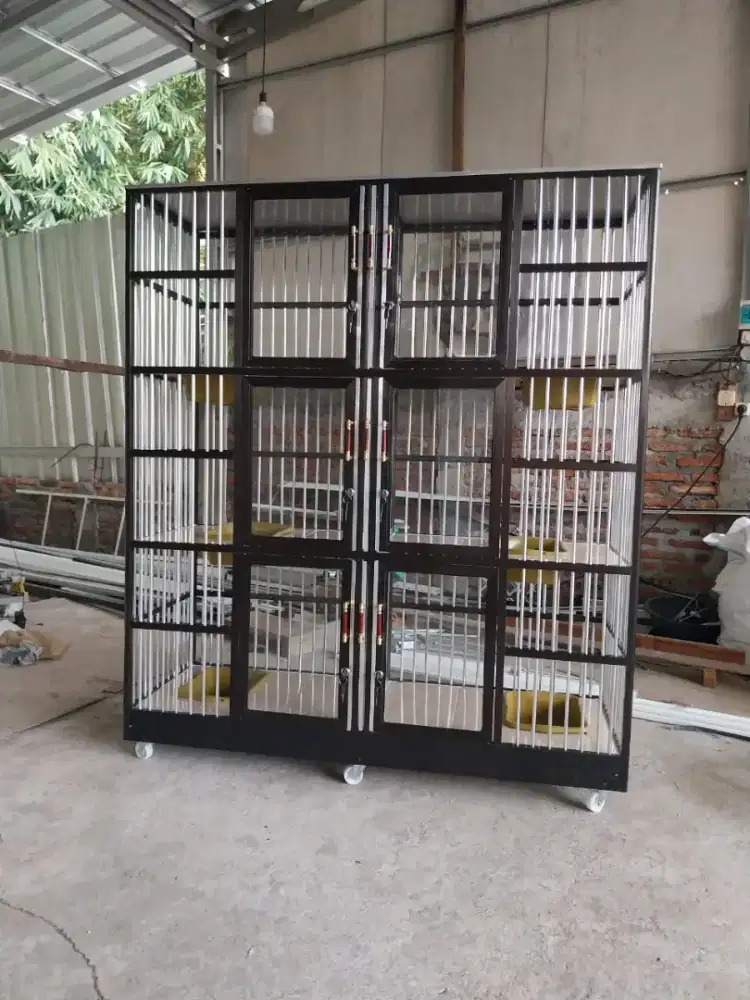 Jual kandang kucing alumunium pintu 6