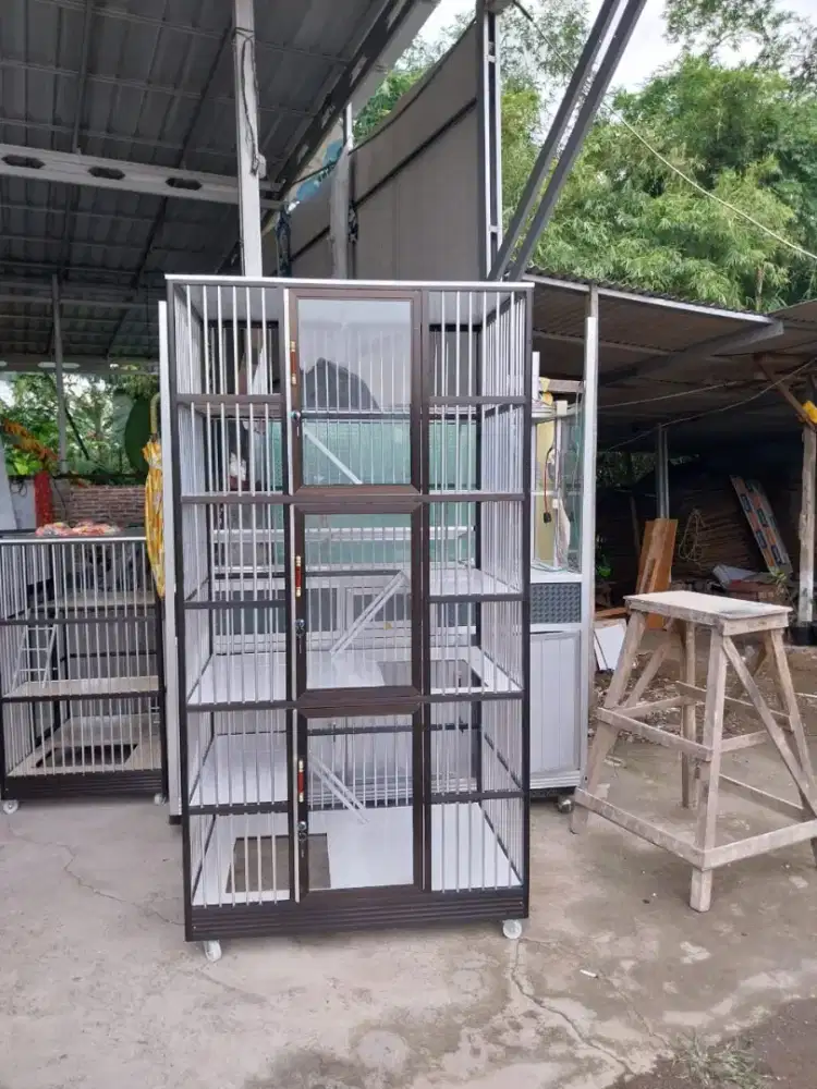 Jual kandang kucing pintu 3