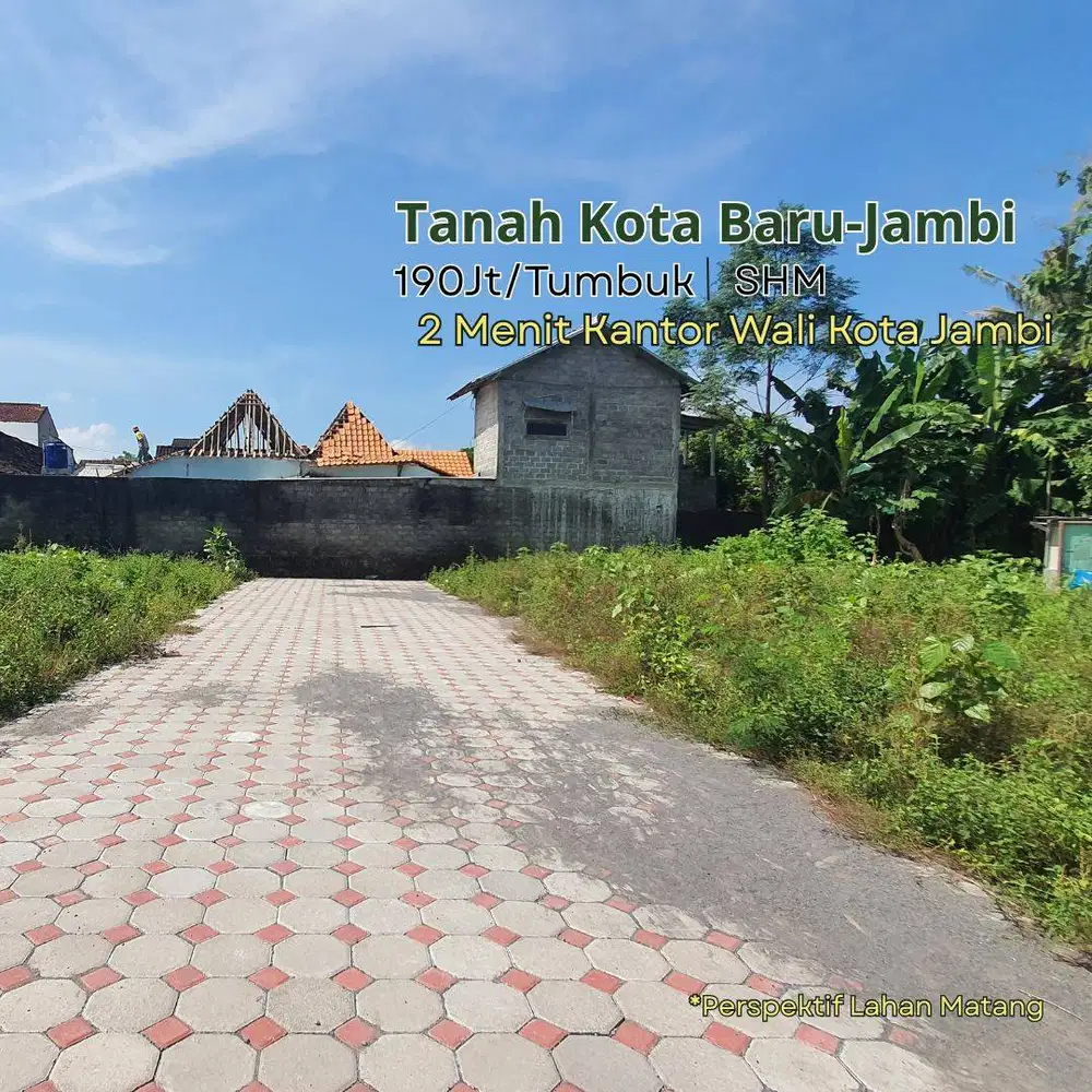 3km Tugu Siginjai, Tanah Dijual Kota Jambi Jalan 5 Meter