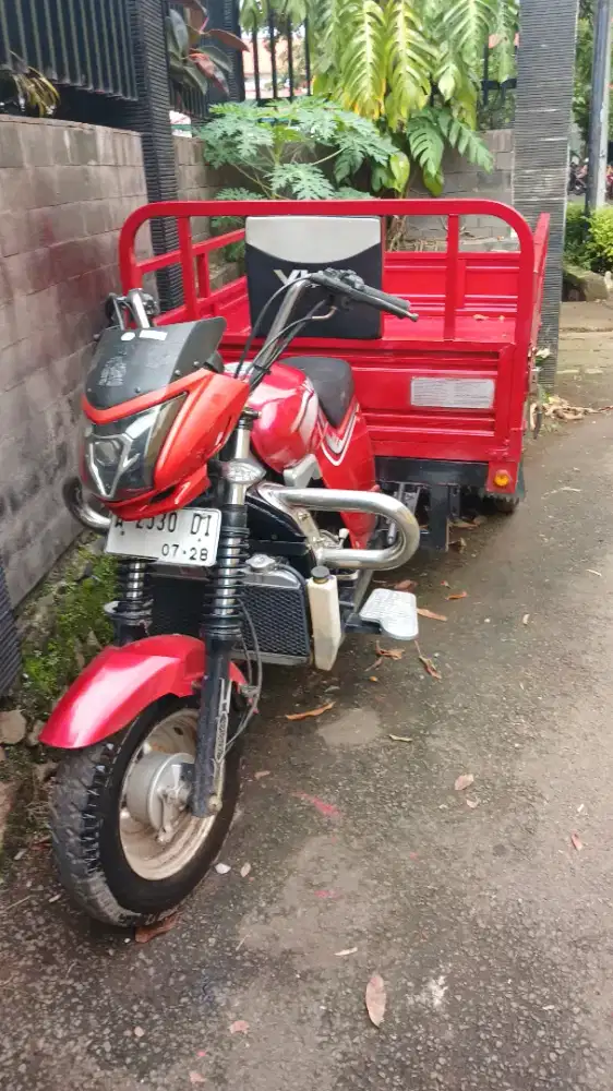 Viar 3 roda cc 200 tahun 2023 warna merah Grace