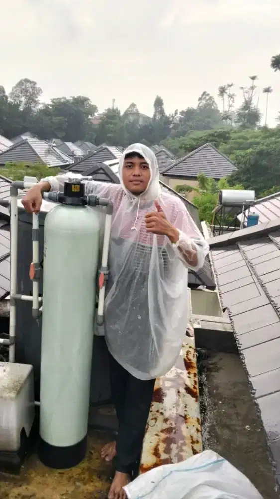 Penyaring/penjernih air sumur dan pam sudah tinggal pasang