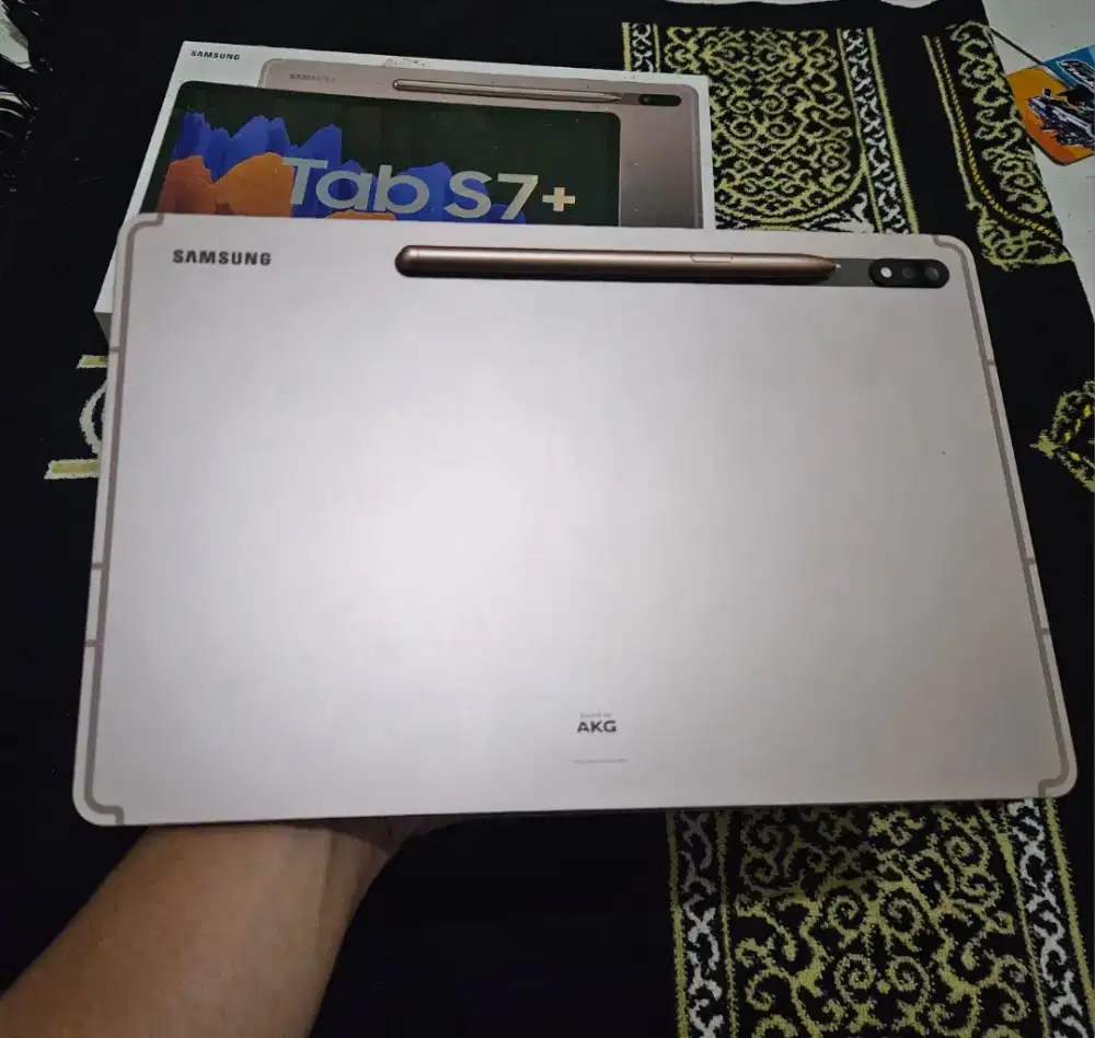 Samsung Tab S7+ Plus Fullset 8/256 bisa SIM Card
