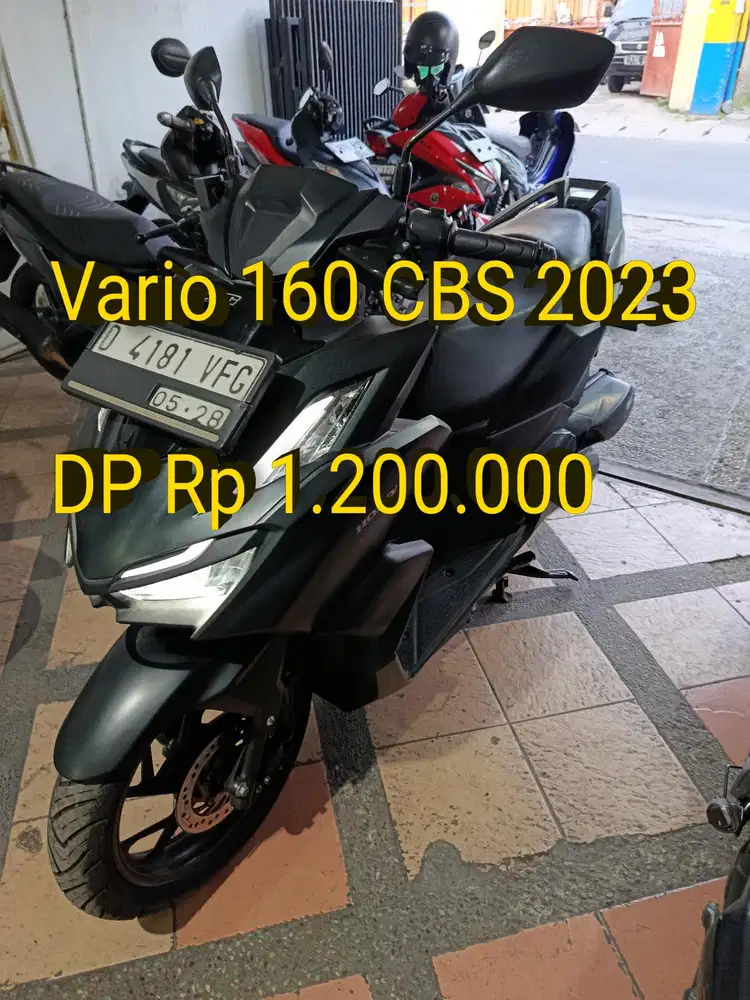 Vario 160 2023. Pajak ON. Standar. Mulus. Like New. Cash/Kredit/TT