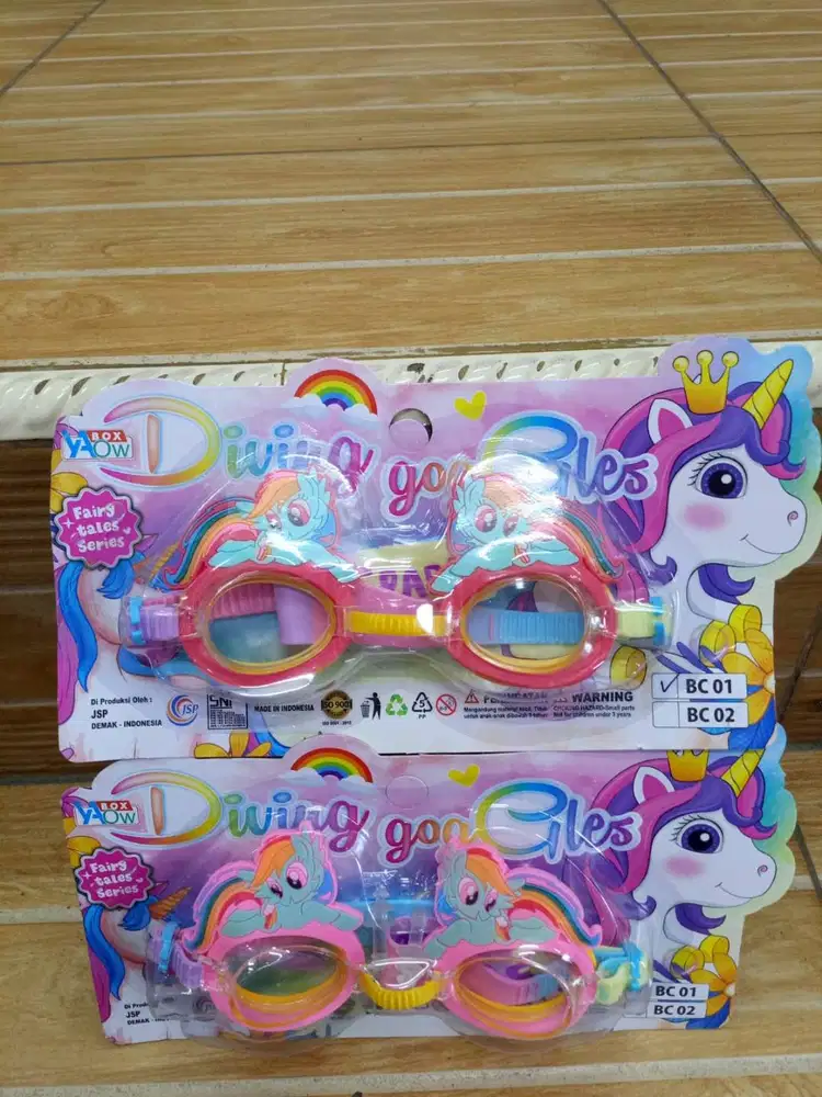 mainan anak kacamata berenang kudapony