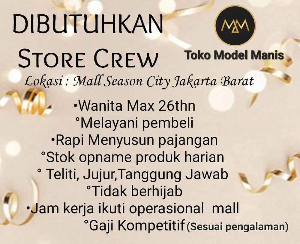 Store crew marketing sales